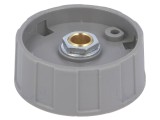 Buton Rotativ Gri ABS &Oslash;6mm &Oslash;40x15.5mm