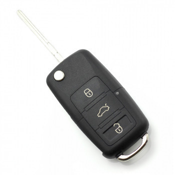 Carcasă cheie tip briceag cu 3 butoane - Volkswagen - CARGUARD foto