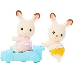 Figurine Sylvanian Families-Gemenii Iepurasi Chocolate
