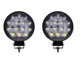 Cumpara ieftin Set 2 x Proiectoare LED Auto Offroad 42W, 12V-24V, 3080 Lumeni, Rotunde, IP67