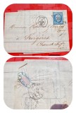 E665-I-Scrisori si plicuri cu scrisori vechi Franta anii cca 1830-1880, circulate cu stampile si sigilii, scrise, stare generala buna, ULTIMA DEFECTA.