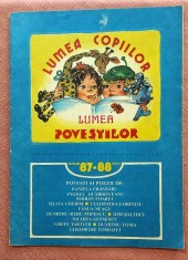Revista Lumea copiilor-Lumea povestilor - Aparut la Timisoara, iunie 1987-mai 1988