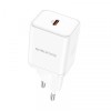 Incarcator Retea Borofone BN6 Field, 20W, 3A, 1 x USB-C, Alb