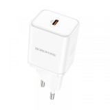 Incarcator Retea Borofone BN6 Field, 20W, 3A, 1 x USB-C, Alb