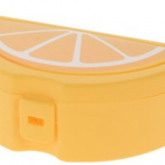 Cutie pentru pranz Lemon, 21x7.5x12 cm, polipropilena, galben