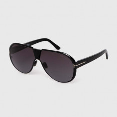 Tom Ford ochelari de soare barbati, culoarea negru, FT1072_6401B