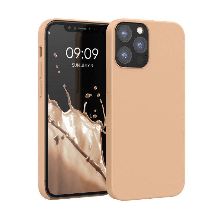 Husa pentru iPhone 12 / iPhone 12 Pro, Silicon, Crem, 52641.194