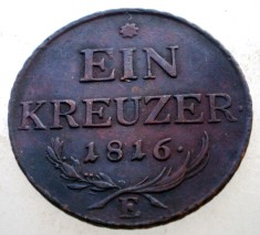 7.163 AUSTRIA 1 EIN KREUZER 1816 E
