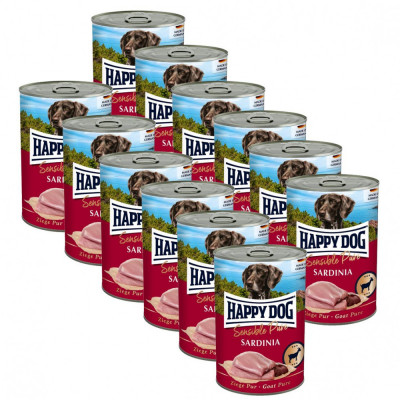 Happy Dog Sensible Pure Sardinia 12 x 400 g / capră foto