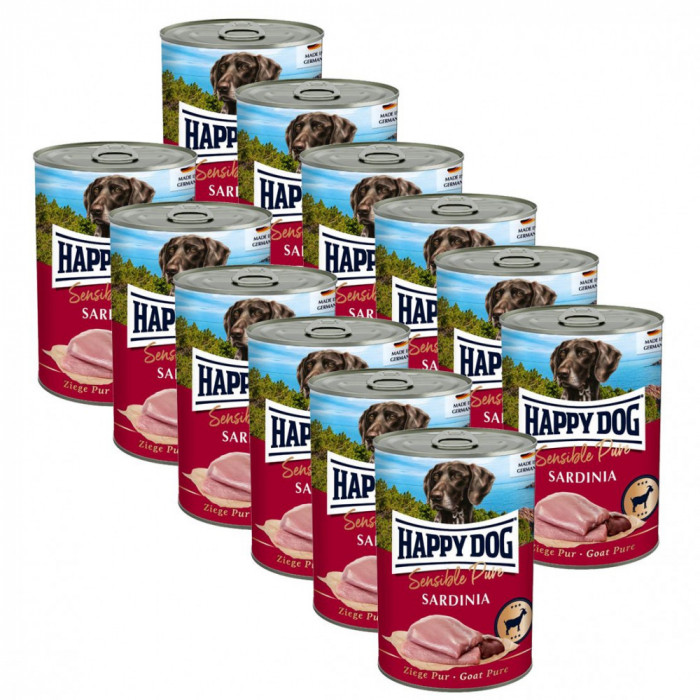 Happy Dog Sensible Pure Sardinia 12 x 400 g / capră