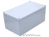 Carcasă universală FIBOX din aluminiu gri, dimensiuni 230mm x 401mm x 180mm
