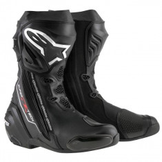 Cizme Piele Moto Alpinestars Supertech R Negru Marimea 48 2220015/10/48