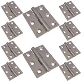 Balama din aluminiu, dreapta, pentru usa, saten, 40 x 50 mm, 10 buc / set