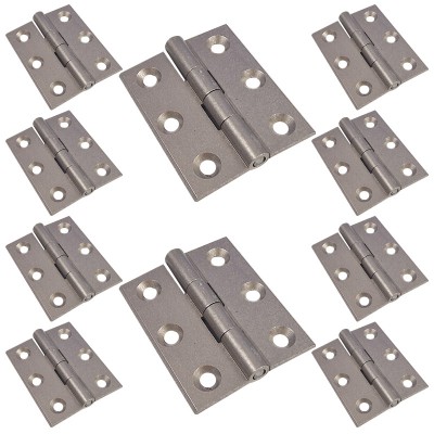 Balama din aluminiu, dreapta, pentru usa, saten, 40 x 50 mm, 10 buc / set foto