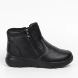 Botine dama ortopedice, piele ecologica Negru - 38, Oem