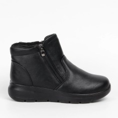 Botine dama ortopedice, piele ecologica Negru - 40