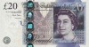 MAREA BRITANIE █ bancnota █ 20 Pounds █ 2012 █ P-392b █ Salmon █ UNC necirculata