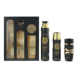 Set Cadou Asad, Lattafa, apa de parfum 100 ml + deo spray 200 ml + odorizant camera 300 ml, barbati