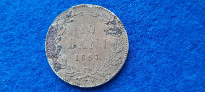 10 BANI 1867 WATT foto