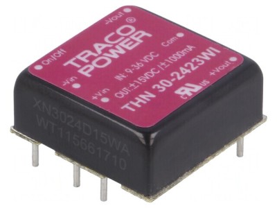 Convertor DC/DC 30W 9-36V la 15V/-15V THN 30-2423WI foto