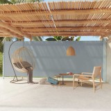 Cumpara ieftin Copertină laterală retractabilă de terasă, gri, 200x600 cm