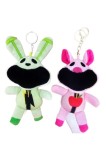 Cumpara ieftin Breloc cu 2 figurine Critters: Piggy și Hoppy, roz și verde, 20cm