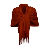 Esarfa tip sal din casmir, rosu bordeaux
