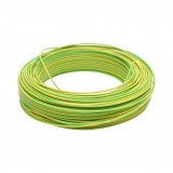 Cablu impamantare cupru 1.5mm galben-verde FY H07V-U, izolatie PVC 450/750V 100m/rola