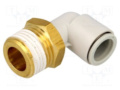 Racord push-in filetate unghi 90&amp;deg; SMC 1&amp;divide;10bar -5&amp;divide;60&amp;deg;C foto