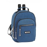 Rucsac dama Moos Casual 33 cm albastru, Jad