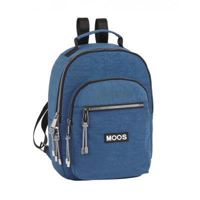 Rucsac dama Moos Casual 33 cm albastru foto
