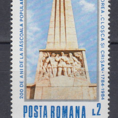 ROMANIA 1984 LP 1112 - 200 DE ANI DE LA RASCOALA HORIA CLOSCA SI CRISAN MNH