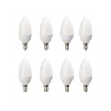 Set 8 Becuri LED Drimus E14 6W lumina rece DL-6062