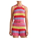 Costum de baie tricotat pentru femei (doar top-ul) United Colors of Benetton, multicolor, XS - OUTLET