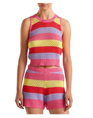 Costum de baie tricotat pentru femei (doar top-ul) United Colors of Benetton, multicolor, XS - OUTLET foto