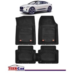 Covorase Auto TeamCar&reg; Tip Tavita Compatibile Jaguar I-Pace I (2018+) Negru Material Rezistent