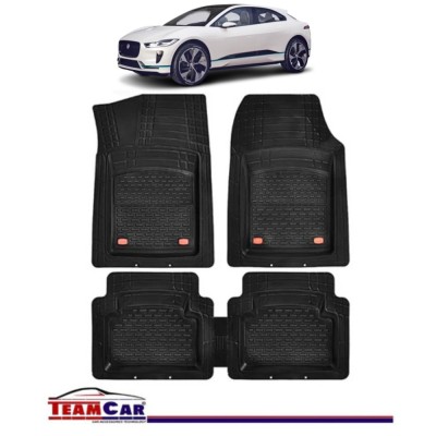 Covorase Auto TeamCar&amp;reg; Tip Tavita Compatibile Jaguar I-Pace I (2018+) Negru Material Rezistent foto
