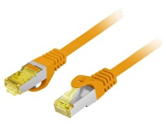 Patch cord LANBERG RJ45 S/FTP Cat 6a LSZH 20m portocaliu