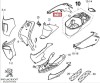 Carena laterala dreapta spate originala Peugeot Vivacity &acirc;&euro;&ldquo; Vivacity 2T 50-100cc (alba)