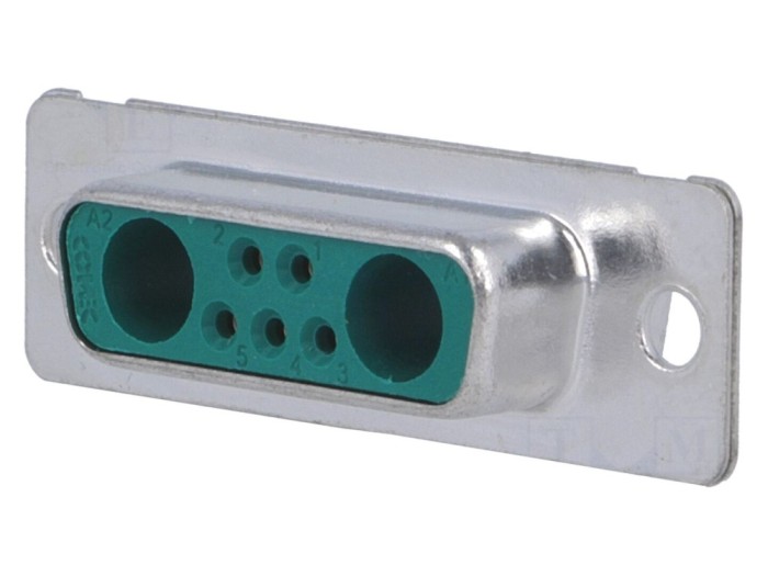 Conector D-Sub mamă pe cablu 7 pini