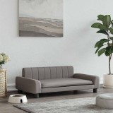 vidaXL Pat de c&acirc;ini, taupe, 90x53x30 cm, material textil