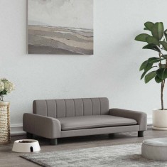 vidaXL Pat de c&acirc;ini, taupe, 90x53x30 cm, material textil 171850