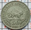 Africa de Est 50 Cents - George VI 1937 - km 27 - A032