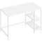 VASAGLE Birou cu 2 rafturi stanga sau dreapta, stil industrial, 60x120x76 cm, alb Household NewTrend