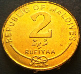 Cumpara ieftin Moneda exotica 2 RUFIYAA - I-le MALDIVE, anul 2007 *cod 2920 = UNC, Asia