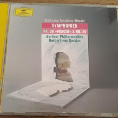 CD Mozart - Herbert Von Karajan ‎– Symphonien Nr. 38 -Prager & Nr. 39