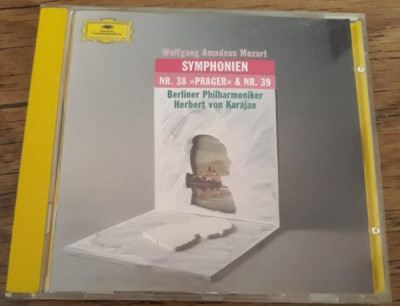 CD Mozart - Herbert Von Karajan &amp;lrm;&amp;ndash; Symphonien Nr. 38 -Prager &amp;amp; Nr. 39 foto