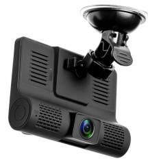 Camera Auto DVR Full HD FOXMAG24&reg;, - Fata/Spate/Interior, Display 4 Inch, G Senzor, 170 grade