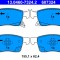 ATE 13.0460-7324.2 set placute frana,frana disc