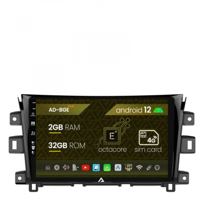 Navigatie Nissan Navara (2015+), Android 12, E-Octacore 2GB RAM + 32GB ROM, 10.1 Inch - AD-BGE10002+AD-BGRKIT163 foto